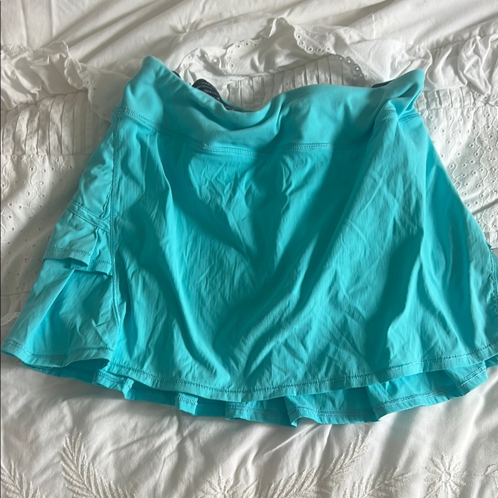 Ivivva Blue Asymmetrical Skater Mini Skirt